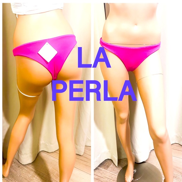 NEW LA PERLA SLIP DONNA MARE CHEEKY SWIM BOTTOMS SIZE 4 - Picture 1 of 15